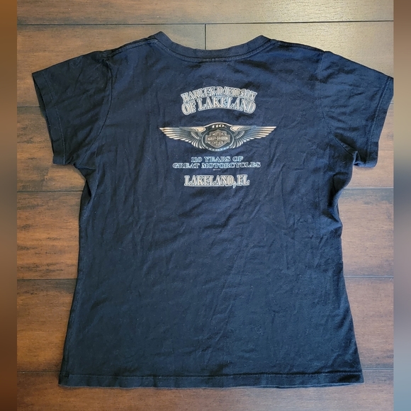 Harley Davidson 110th Anniversary V-neck T-Shirt - Picture 4 of 5